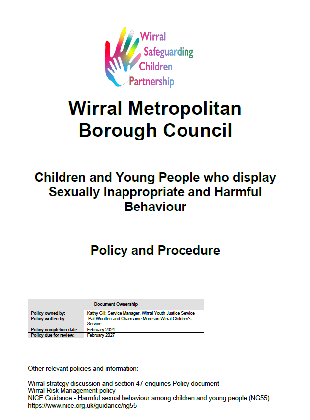 Harmful Sexual Behaviour - Wirral Safeguarding Children Partnership
